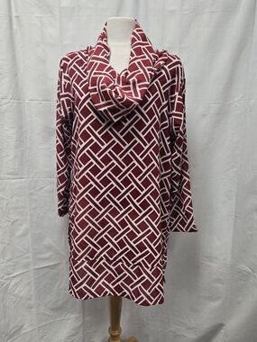 Blossom Boutique Geometric Cowl Neck Tunic
